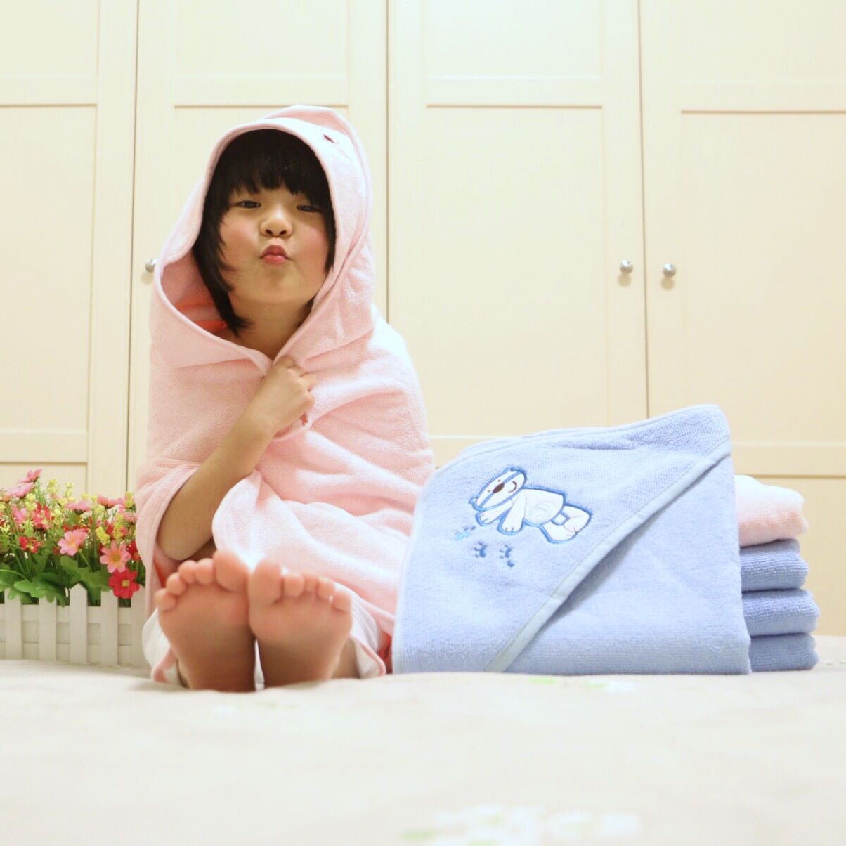 Baby hooded towels manufactuer microfiber baby towel cartoon towels factory direct