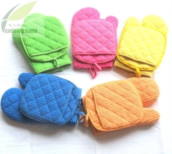 Microfiber oven mitts